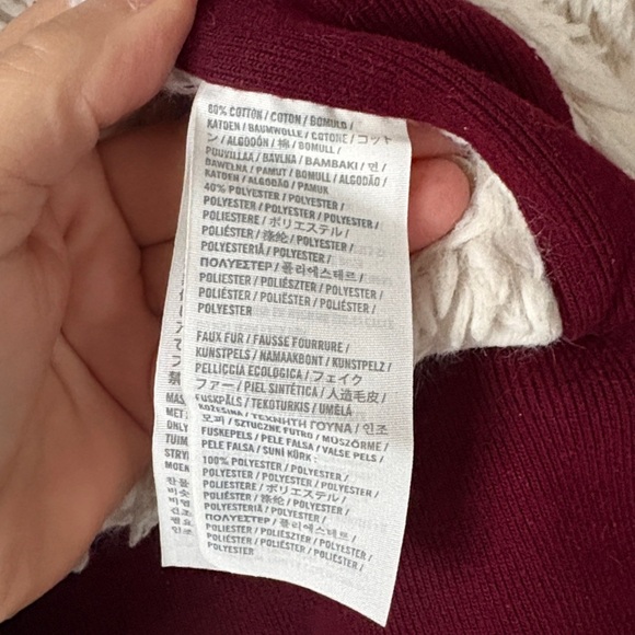 Abercrombie & Fitch Vintage Sherpa Lined Full Zip Hoodie M - Picture 12 of 13